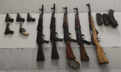 36 weapons, 15 grenades, and ammunition found in Khankandi