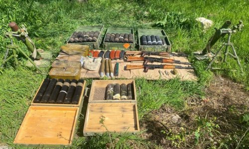 Ammunition found in liberated Aghdam