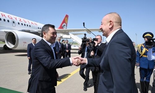 Президент Кыргызстана прибыл в Физулинский район