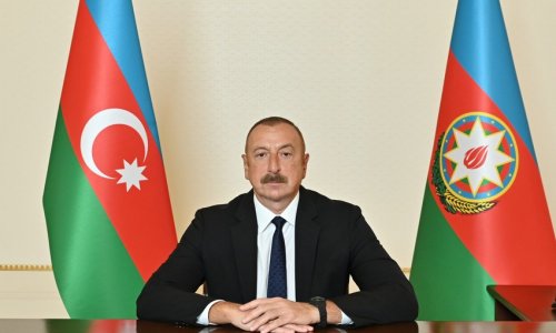 Presidents of Azerbaijan and Belarus view bullet-riddled monuments in Shusha