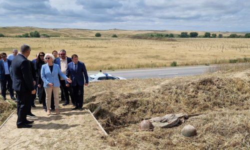 Latviya parlamentinin sədri Füzulidə səfərdədir