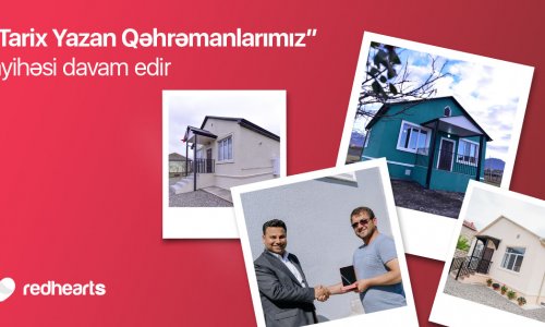 Qırmızı Ürəklər Fondunun şəhid və qazi ailələrinin fərdi yaşayış evləri ilə təmin edilməsi istiqamətində layihəsi davam edir