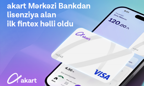 “akart” Mərkəzi Bankdan lisenziya alan ilk fintex həlli oldu