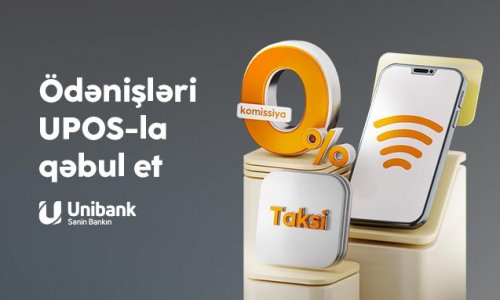 Unibank taksi sürücülərinin işini asanlaşdırdı