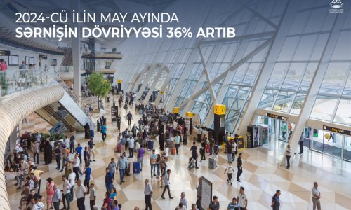 Mayda Heydər Əliyev Beynəlxalq Aeroportu ilə sərnişin daşıma 36% artıb