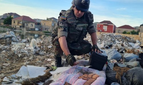 В двух поселках Абшеронского района обнаружено множество боеприпасов