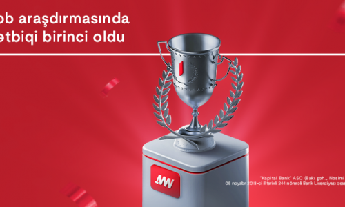 Kapital Bank takes first place in “Mobile Banking Ranks Azerbaijan 2024” list of “Markswebb”