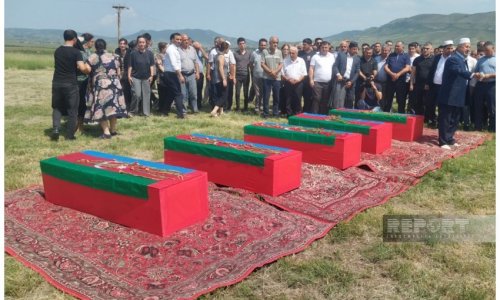 В Ходжалы похоронены шехиды Первой Карабахской войны