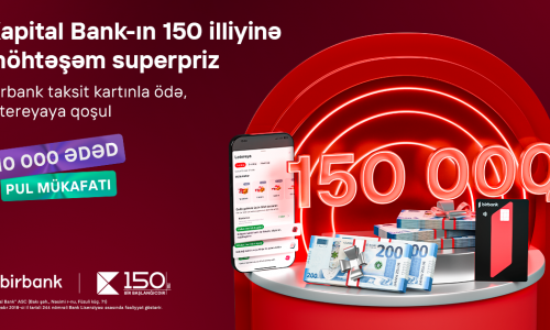 Win 150 000 AZN in the Birbank Installment Card Lottery