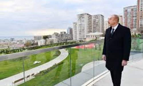 Prezident Nərimanov parkının açılışında iştirak edib