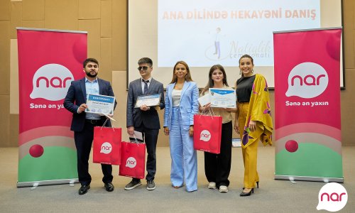 With Nar’s support public speaking championship winners were awarded on Azerbaijani Alphabet and Language Day