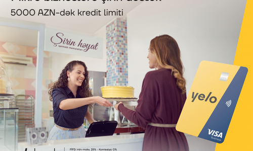 Yelo App ilə mikro biznes krediti birbaşa karta gəlir