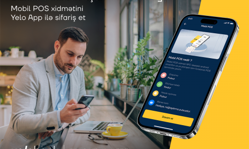 Filiala gəlmədən Yelo Mobil POS xidmətinə qoşulun