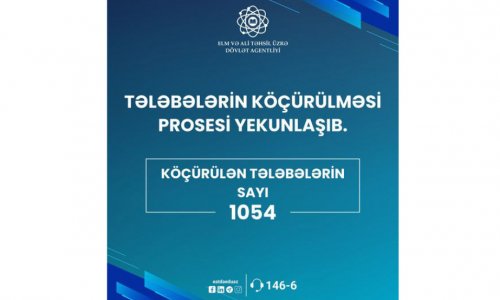 Tələbələrin köçürülməsi prosesi yekunlaşıb