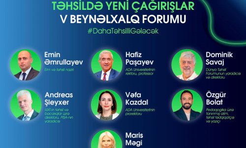 Təhsildə Yeni Çağırışlar V Beynəlxalq Forumu keçiriləcək