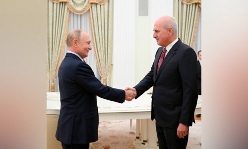 Путин провел в Кремле встречу с председателем Великого нацсобрания Турции