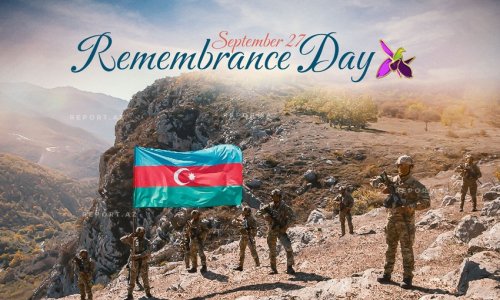 Today marks Remembrance Day in Azerbaijan