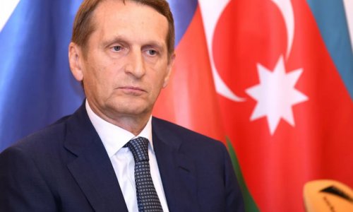 Russia's Narishkin visits Baku