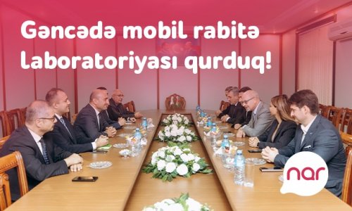 “Nar” Gəncədə tələbələr üçün mobil rabitə laboratoriyası təsis etdi