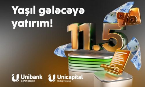 Unibank Azərbaycan maliyyə bazarı üçün bir ilkə imza atıb