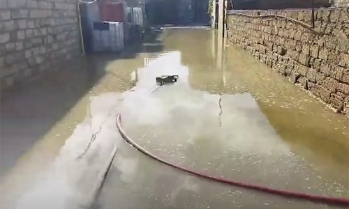 Tunel və yollar yağış sularından təmizlənib - Video