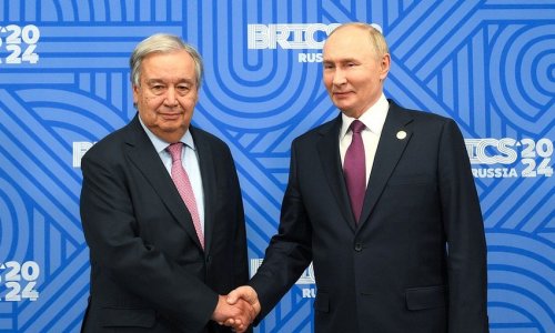 Putin and Guterres mull Ukraine, Middle East at BRICS summit