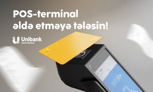 Unibankdan təklif: POS- terminal xidmətinə qoşul, smart kassa istifadəsindən faydalan!