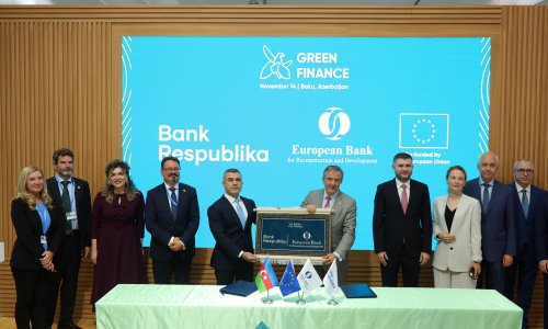 Bank Respublika və EBRD COP29 çərçivəsində yaşıl kredit sazişi imzalayıb