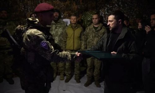 Ukraine's Zelenskiy visits embattled frontline towns