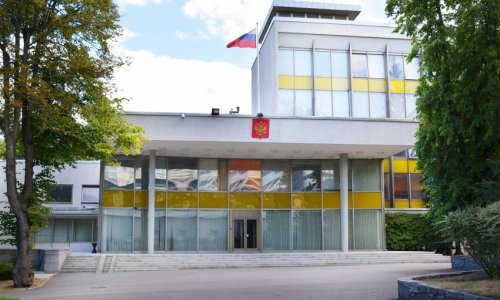 Drone drops paint on Russian embassy in Sweden