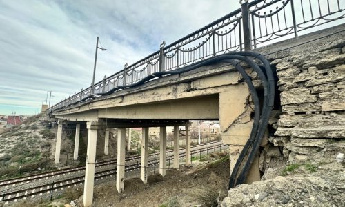 Sumqayıt şəhərini Saray qəsəbəsi ilə birləşdirən körpü sökülür