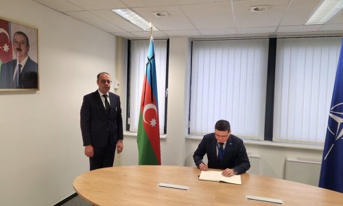 Book of condolences opened at Azerbaijan's NATO mission