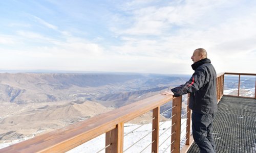 Prezident və ailəsi Şahdağ Turizm Kompleksində