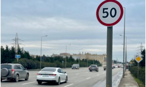 В Баку на улице Микаила Алиева снижено ограничение скорости