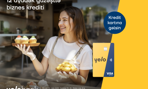 Biznesini böyütmək istəyənlərə Yelo Bank-dan sərfəli təklif!