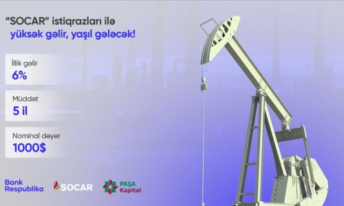 SOCAR-ın “yaşıl” istiqrazlarını Mobil Şöbə vasitəsilə sifariş edə bilərsiniz