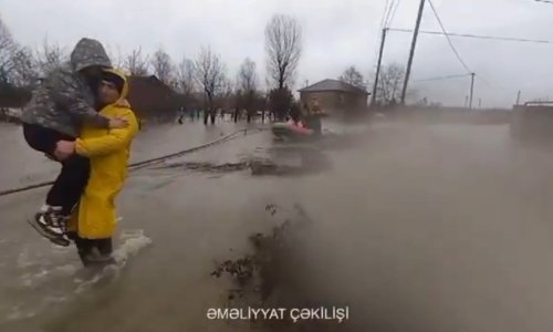 Lənkəranda bəzi əraziləri su basıb - Video