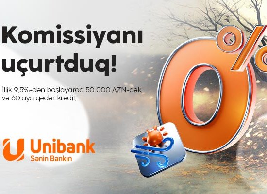 Unibank bir günlük “Komissiyasız çərşənbə” aksiyası keçirir