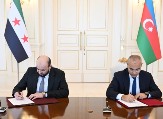 SOCAR Suriya Hökuməti ilə Anlaşma Memorandumu imzalayıb