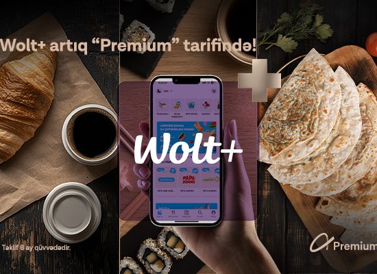 
Azercell offers “Premium” tariff users a 6-month free subscription to “Wolt+”