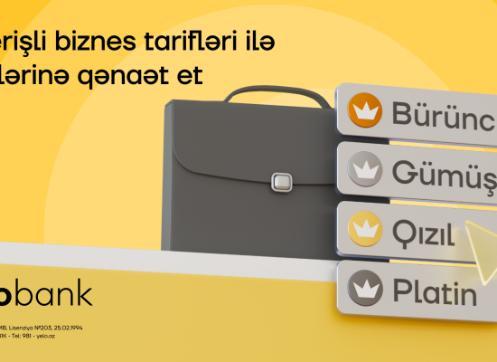 Yelo Bank offers advantageous tariff packages for entrepreneurs