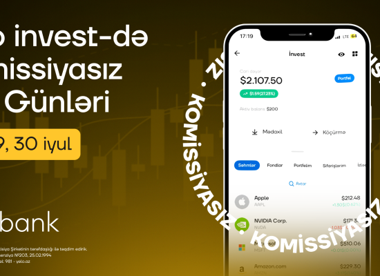 Yelo invest-də “Komissiyasız alış günləri” başladı!