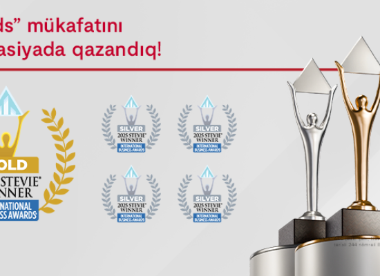 Kapital Bank 5 nominasiyada nüfuzlu “Stevie Awards” mükafatına layiq görüldü