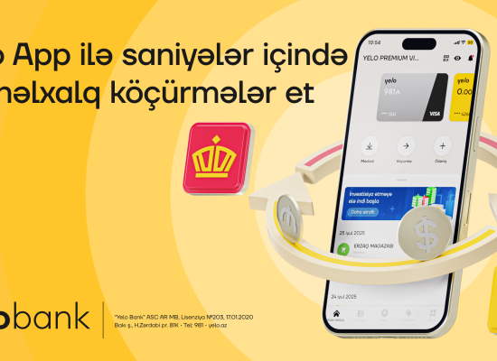 Zolotaya Korona köçürmələri Yelo App ilə daha sürətli!