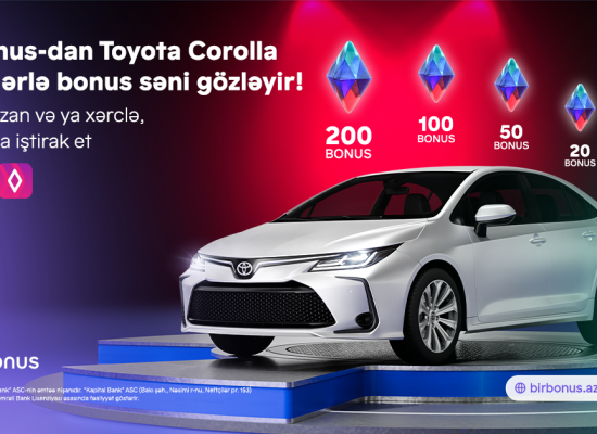 Win a Toyota Corolla and hundreds of bonuses with Bir Bonus