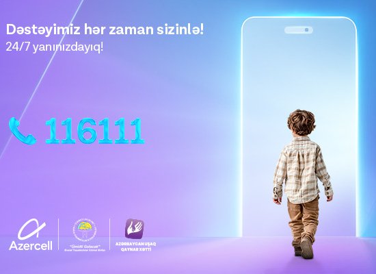 Azercell-supported“Azerbaijan Children Hotline”received nearly 1,600 inquiries in the third quarter of 2025