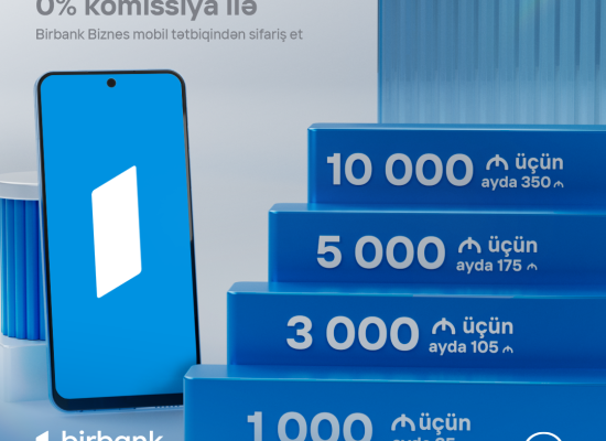Birbank Biznes предлагает малым предпринимателям кредиты на выгодных условиях–10 000 AZN всего за 350 AZN в месяц