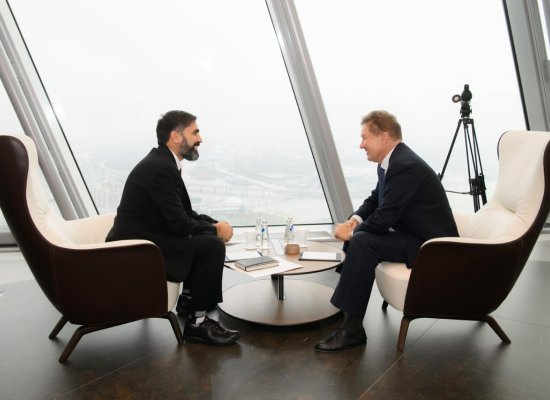 SOCAR and Gazprom chiefs meet in St. Petersburg to discuss cooperation