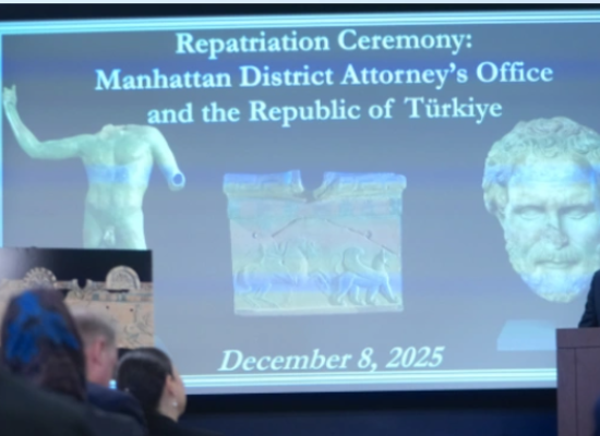 U.S. returns smuggled artworks to Turkey