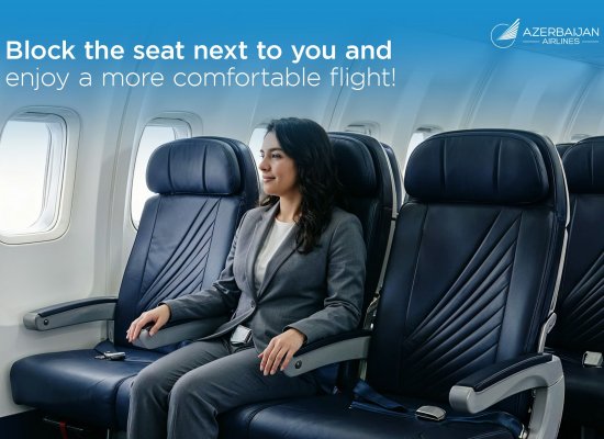 AZAL enhances travel comfort: Passengers can now block a seat next to them